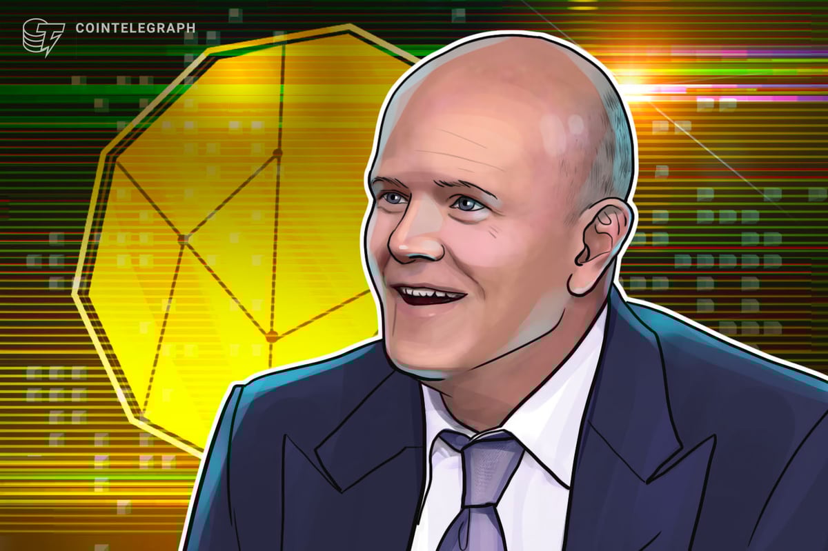 Crypto’s ‘age of speculation’ may be ending: Galaxy’s Novogratz