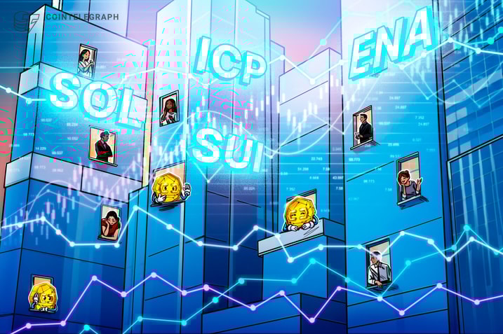 比特币价格突破10万美元可能会带动SOL、SUI、ICP 和 ENA 价格上涨