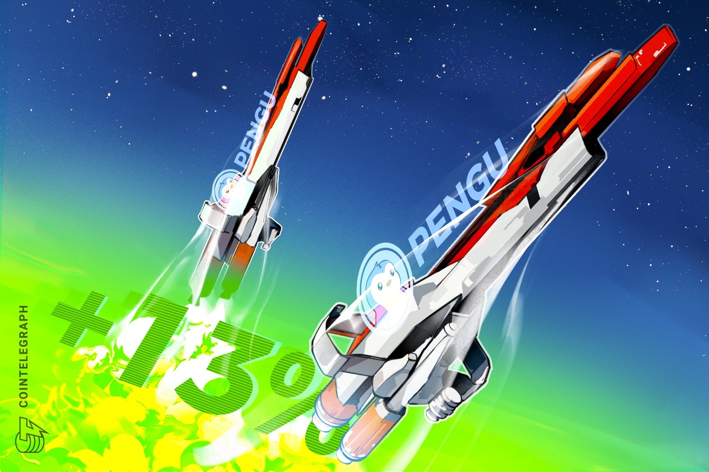 Token PENGU subió un 13% pese al descenso de las ventas de NFT