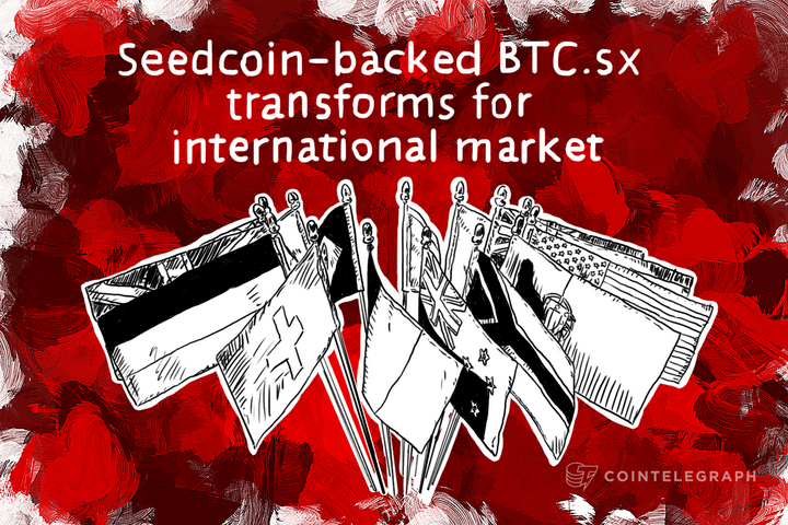 Seedcoin-backed BTC.sx transforms for international market