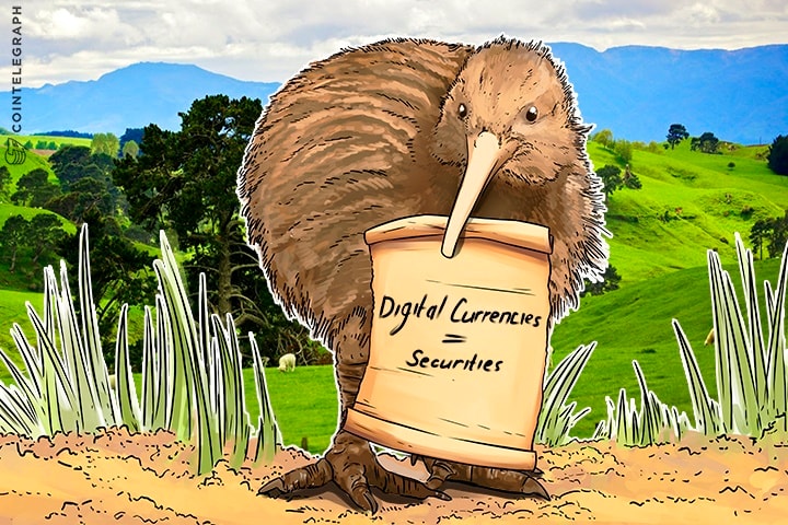 Las monedas digitales y los tokens basadas en ICO son valores, dice el regulador financiero Kiwi