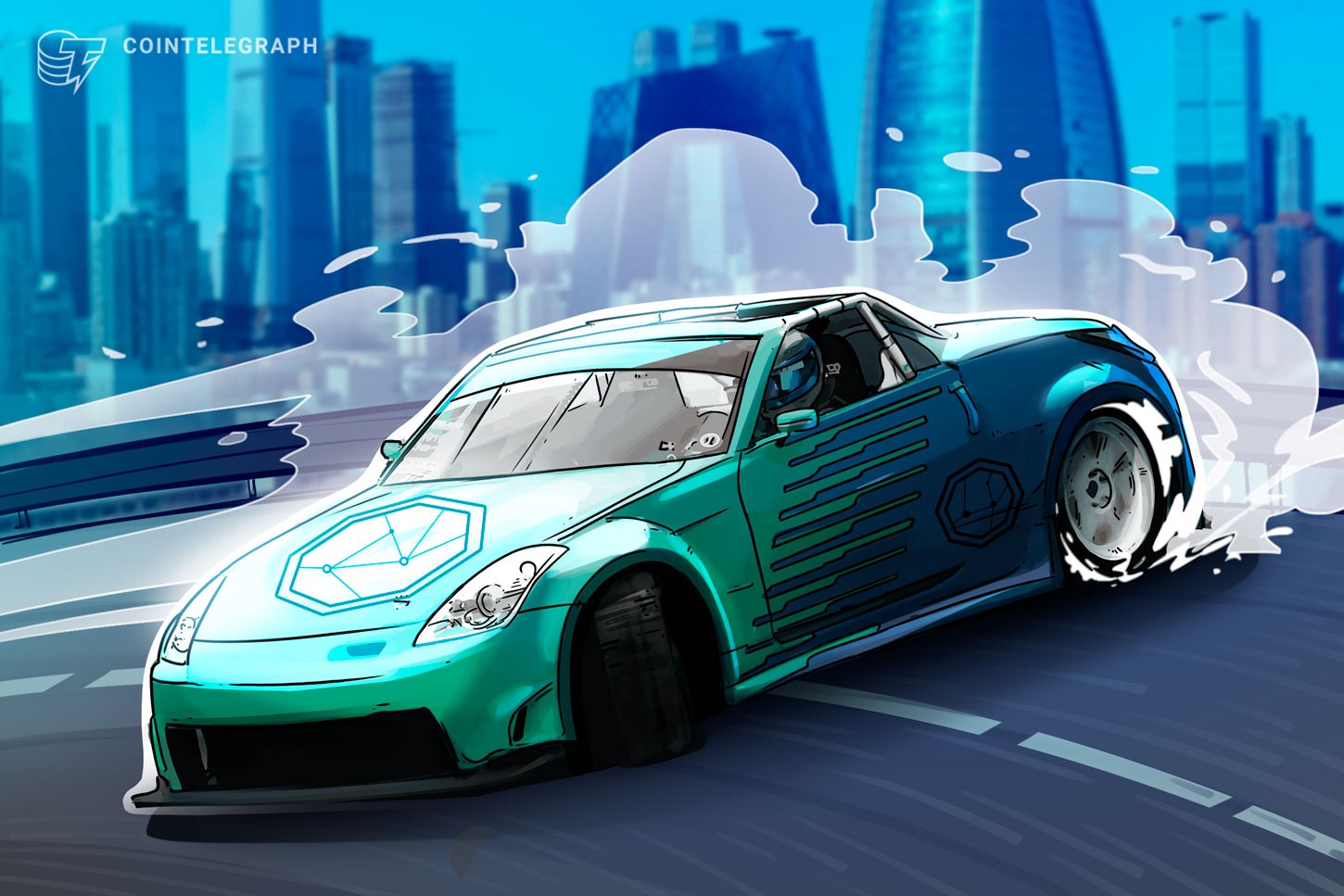 El coche del piloto de NASCAR, Bubba Wallace, muestra el logo de Bitcoin