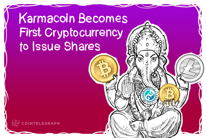Karmacoin Becomes First Cryptocurrency to Issue Shares
