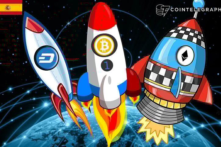 Bitcoin, Ethereum y Dash despegan hacia la luna