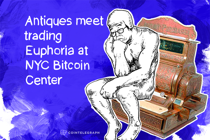 Antiques meet trading Euphoria at NYC Bitcoin Center