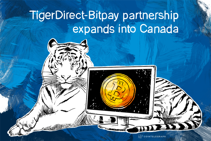 TigerDirect-Bitpay partnership expands into Canada