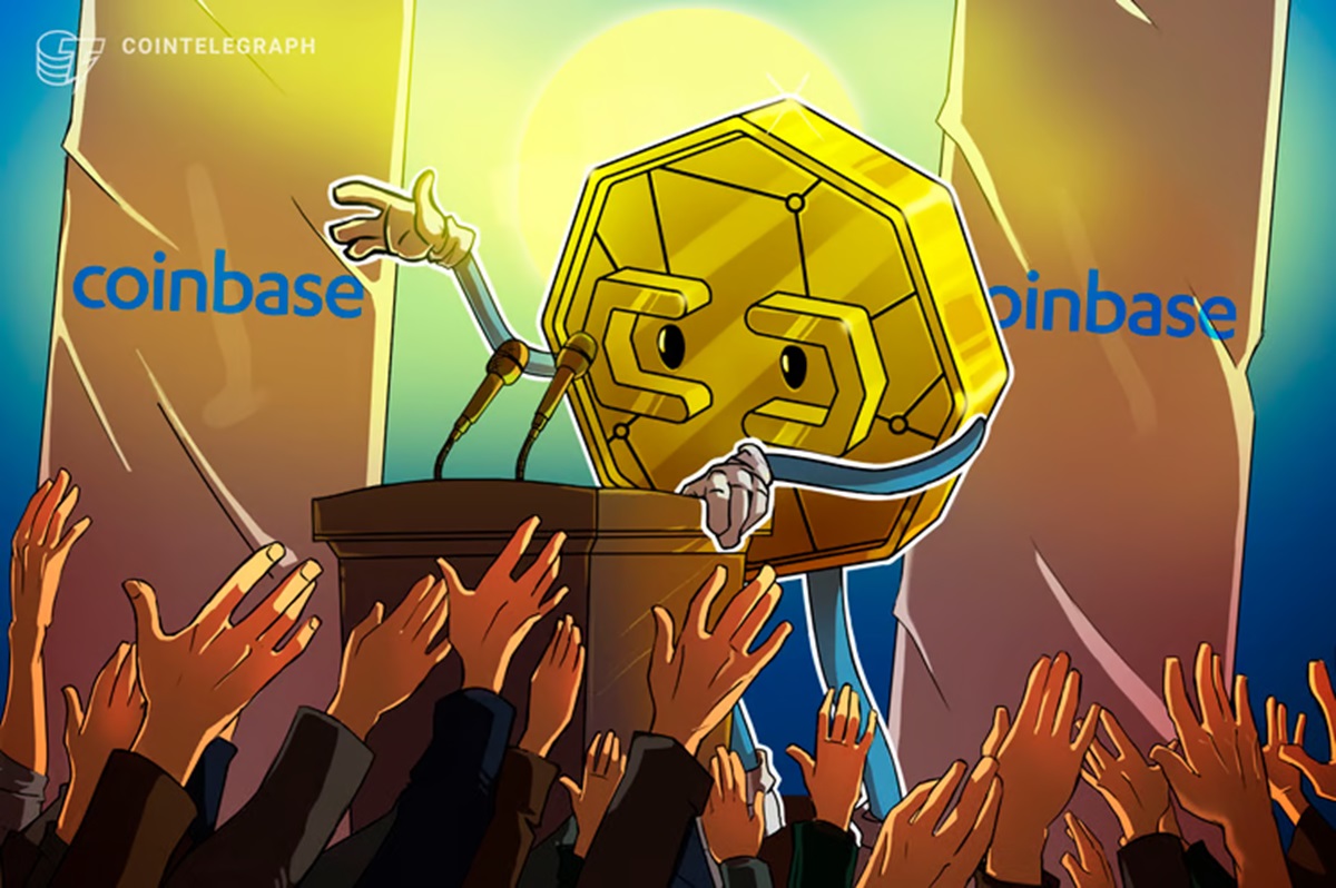 Criptomoeda dispara 100% com adição da Coinbase enquanto discurso dovish de Jerome Powell favorece o Bitcoin