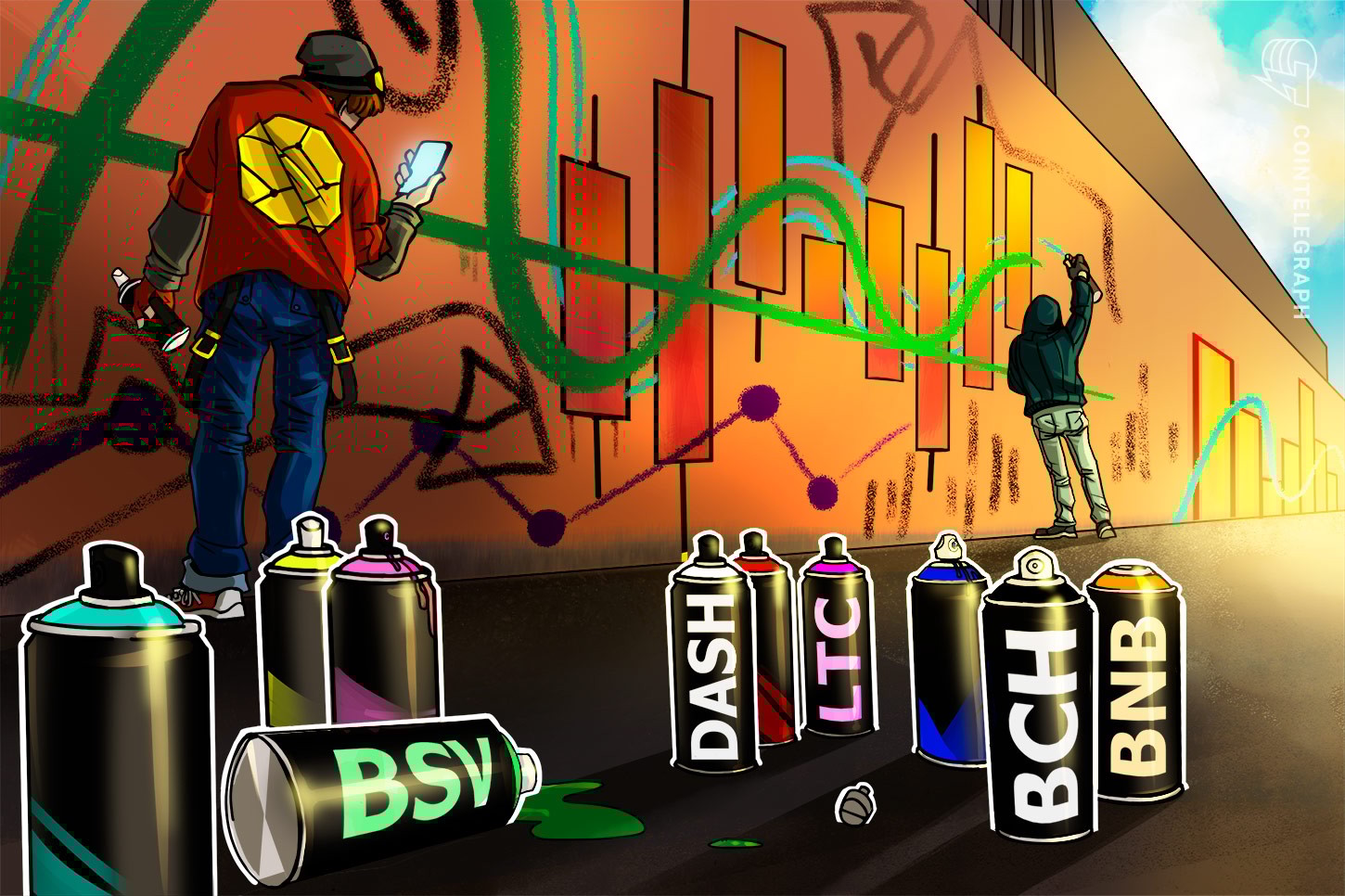 Las 5 criptomonedas de mejor desempeño: BSV, BNB, LTC, BCH, DASH