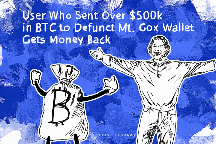 User Who Sent Over $500k in BTC to Defunct Mt. Gox Wallet Gets Money Back