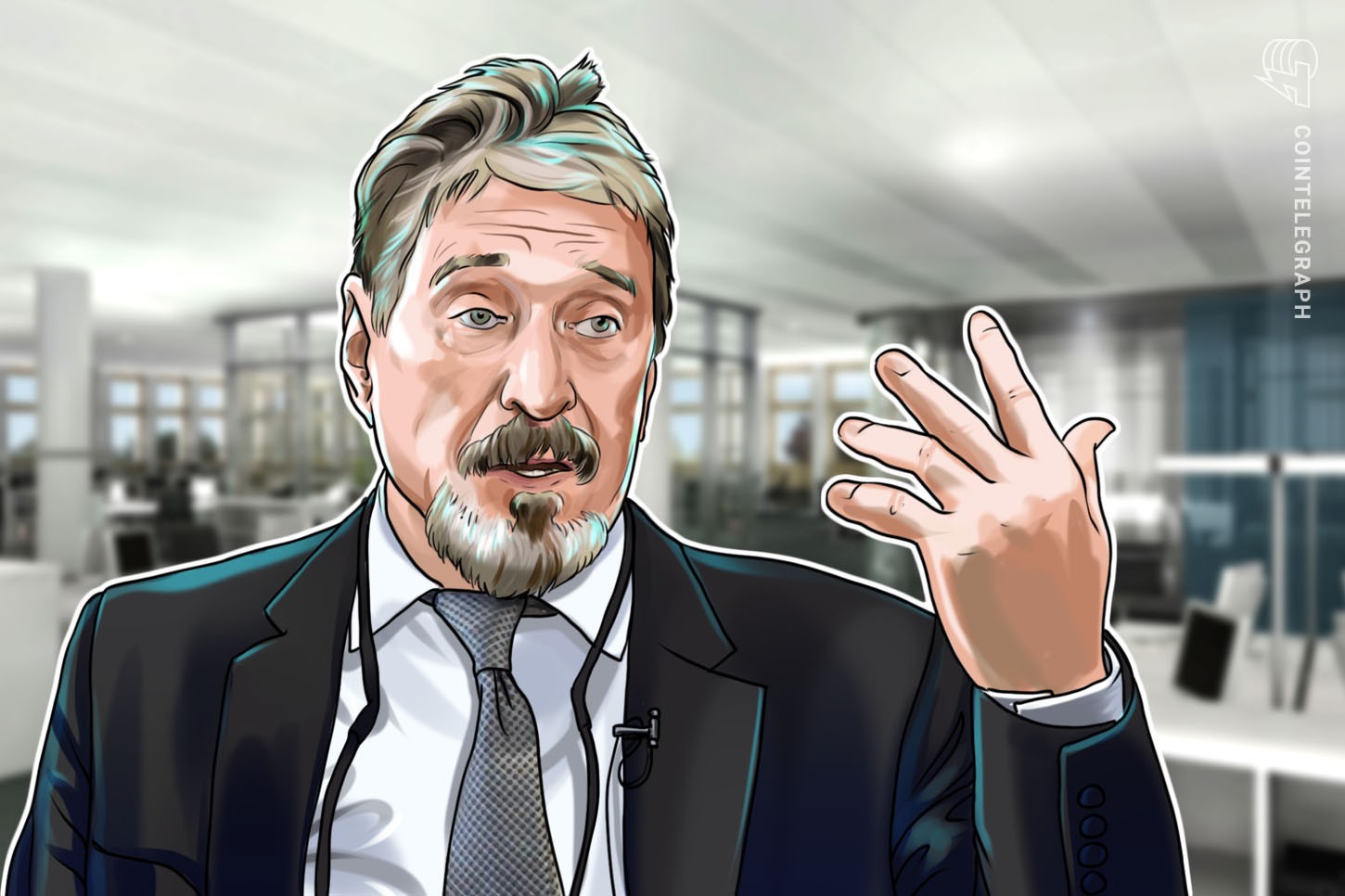 "Moneda sin valor" — McAfee dice que nunca creyó que Bitcoin llegaría a un millón de dólares