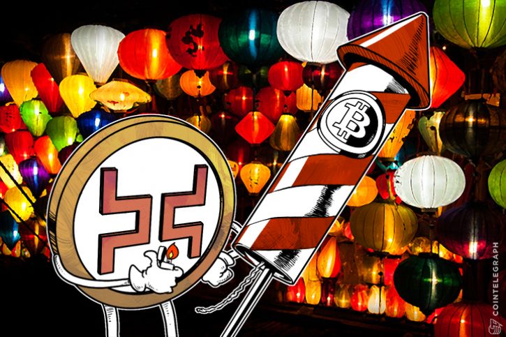 El precio de Bitcoin rebota $400 en minutos mientras que China da a Huobi y Okcoin un mes adicional