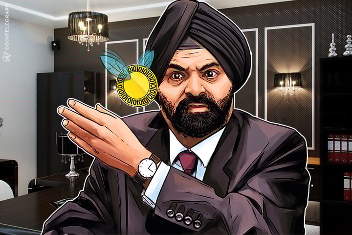 CEO da Mastercard ataca o Bitcoin e encontra consolo em criptos apoiadas pelo governo