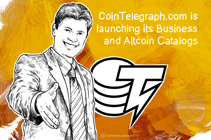 Cointelegraph is launching its Free to Join Business and Altcoin Catalogs