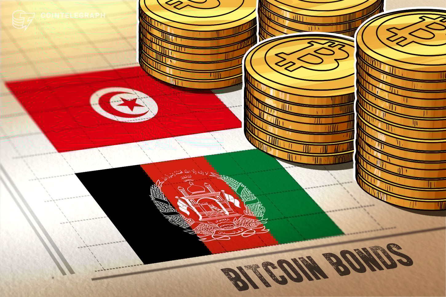 Bancos centrais do Afeganistão e Tunísia consideram emitir bonds de Bitcoins