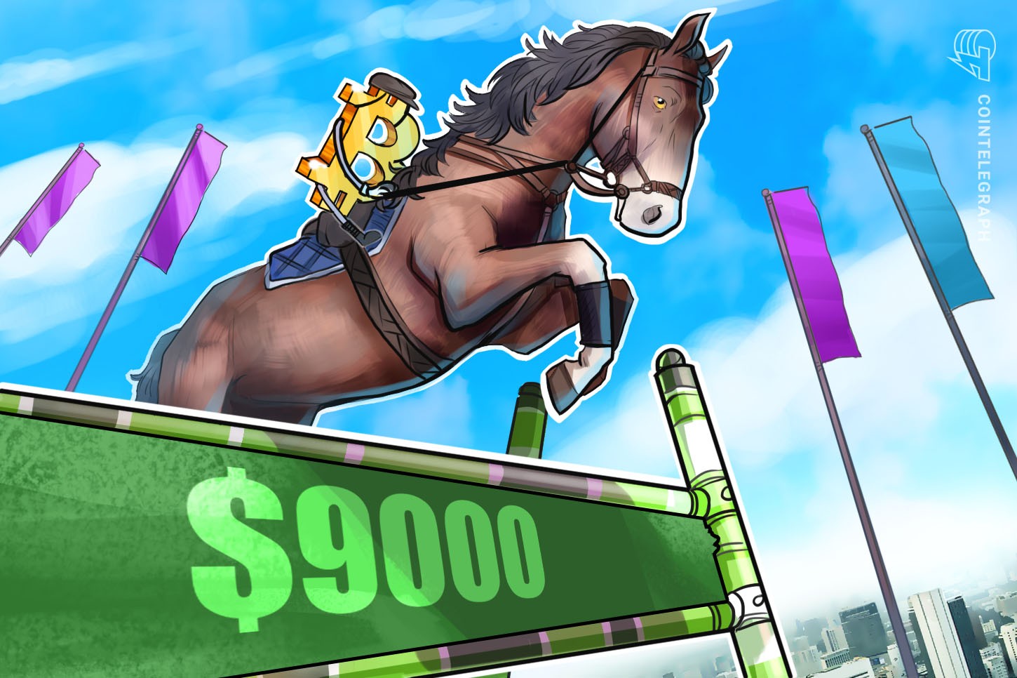 Preço do Bitcoin sobe acima de US$ 9 mil com bulls impulsionando o preço