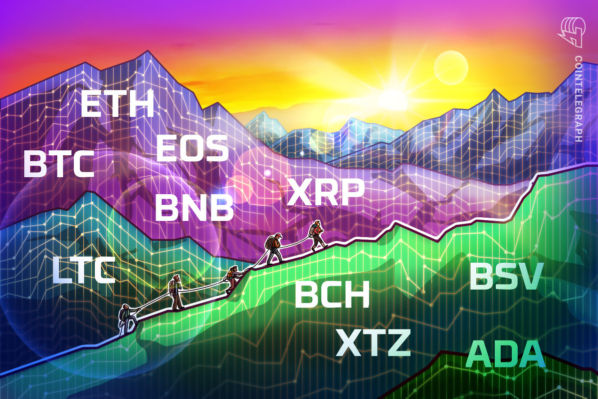 Análise de preços do Top 10 (29/5): BTC, ETH, XRP, BCH, BSV, LTC, BNB, EOS, XTZ, ADA