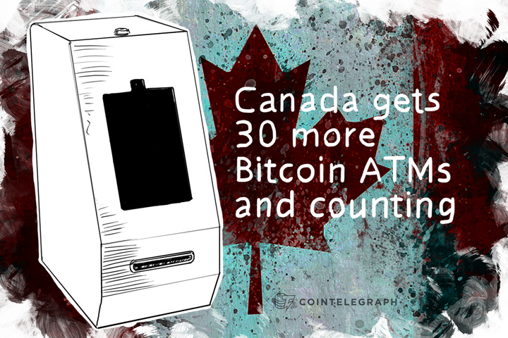 Canada gets 30 more Bitcoin ATMs and counting