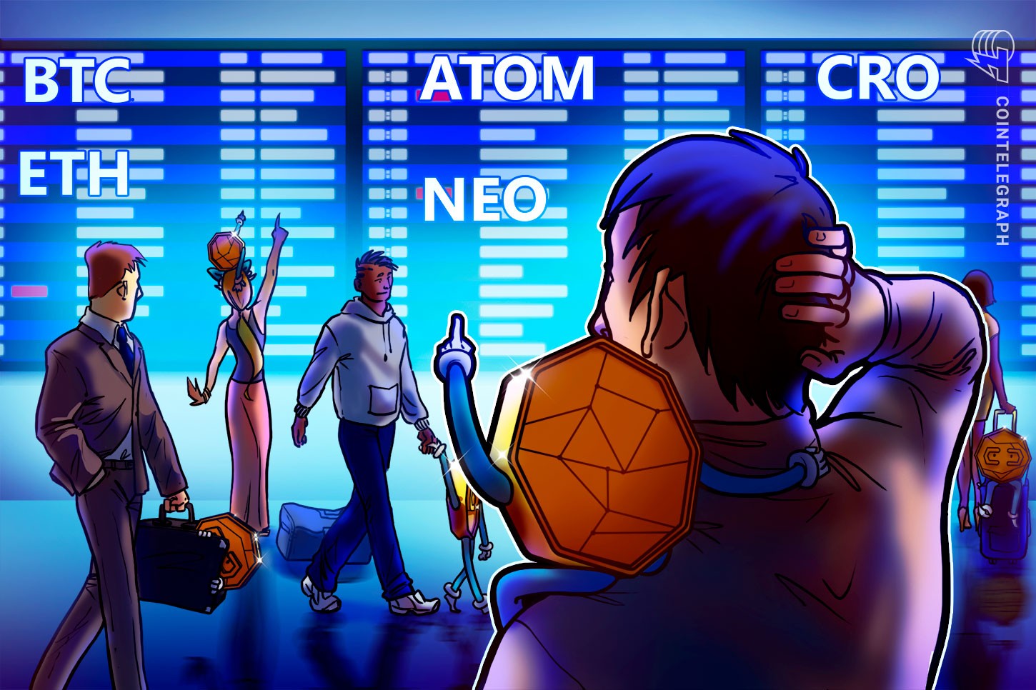 Top 5 Criptomoedas para acompanhar na semana: BTC, ETH, ATOM, NEO, CRO