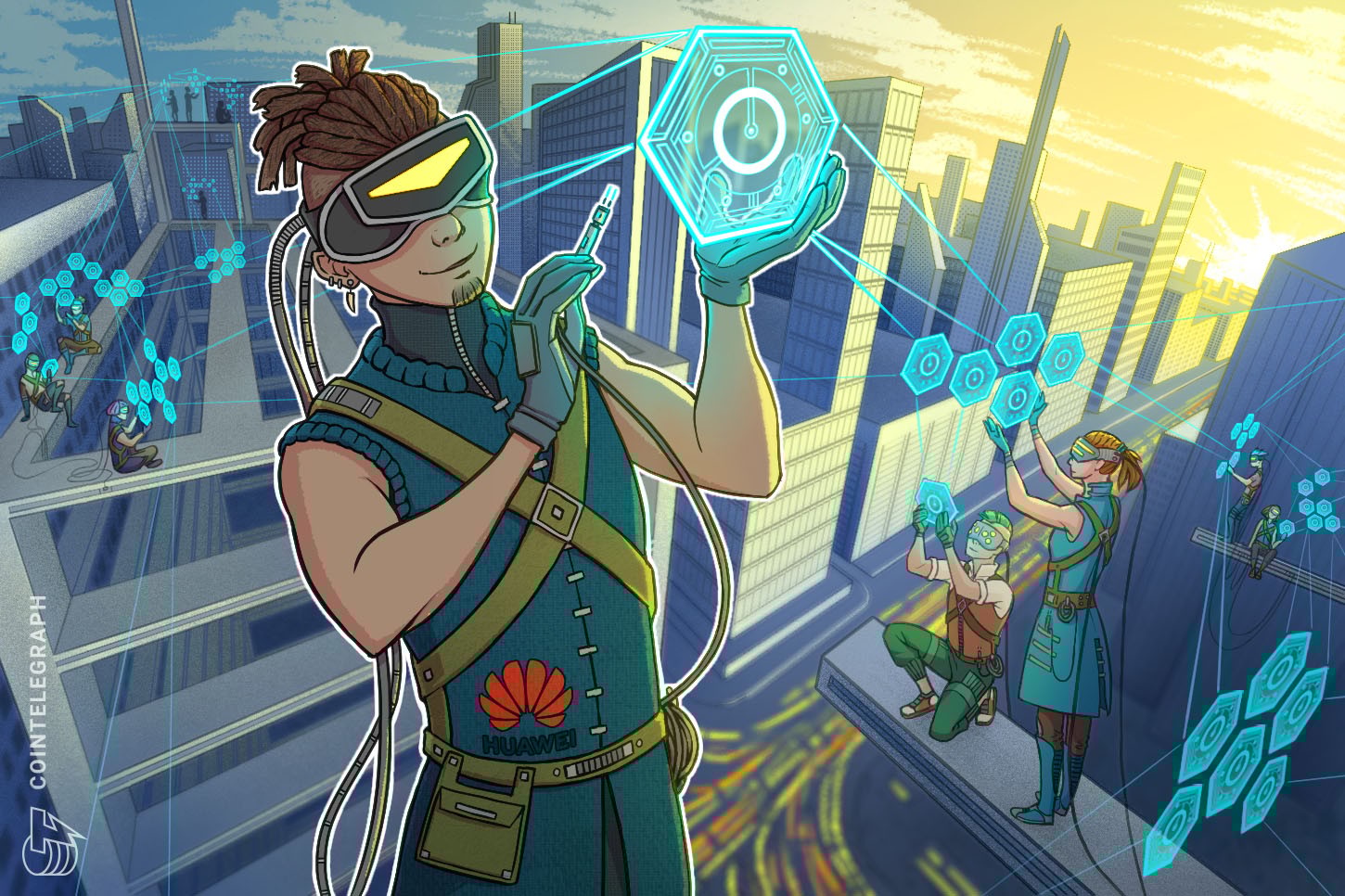 Ciudad de China firma un acuerdo con Huawei para reforzar la adopción de blockchain