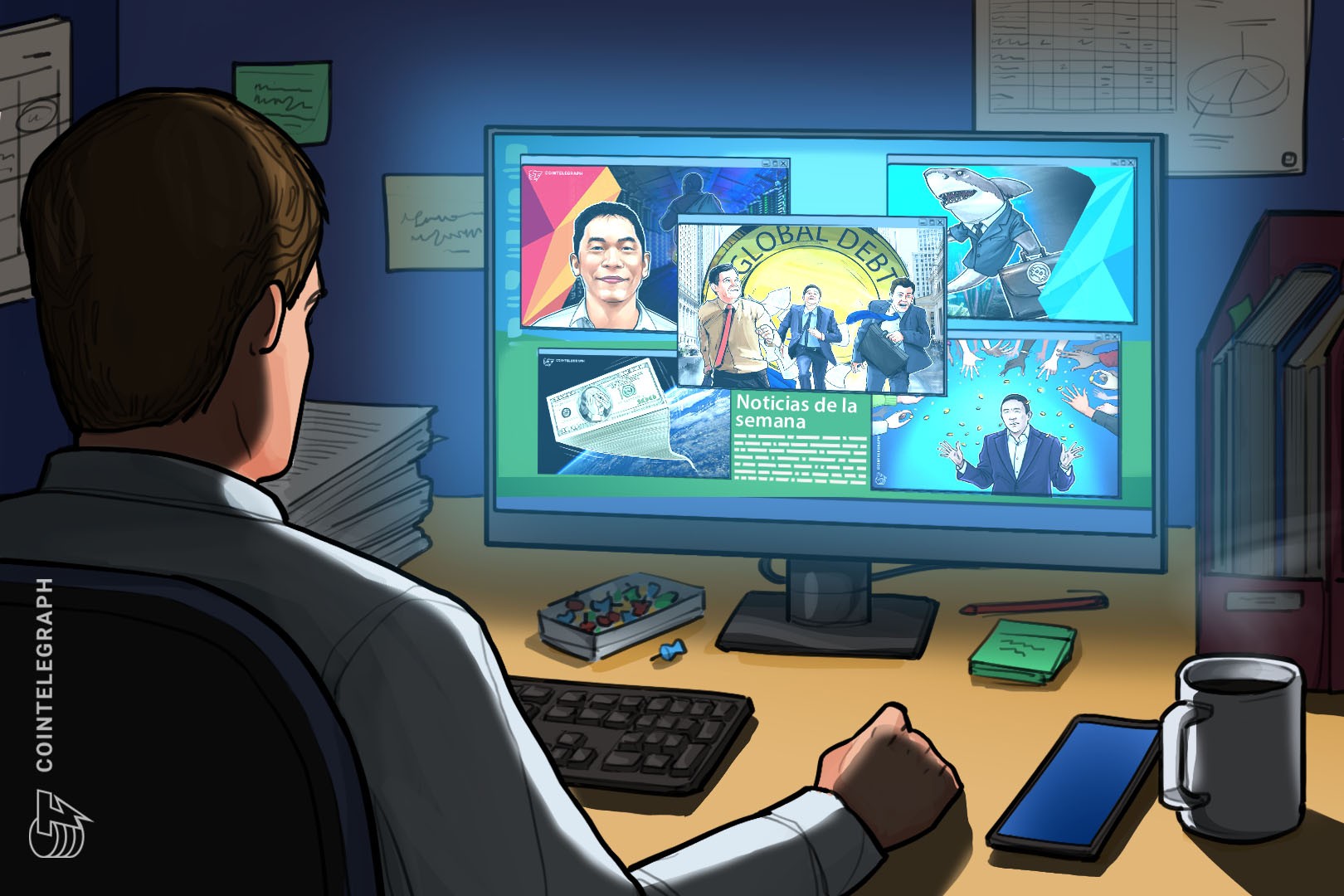 Top criptonoticias de la semana: Deuda global alcanza los USD 255 billones, Bitcoin puede caer a cero, Andrew Yang quiere regalar dinero y mucho más