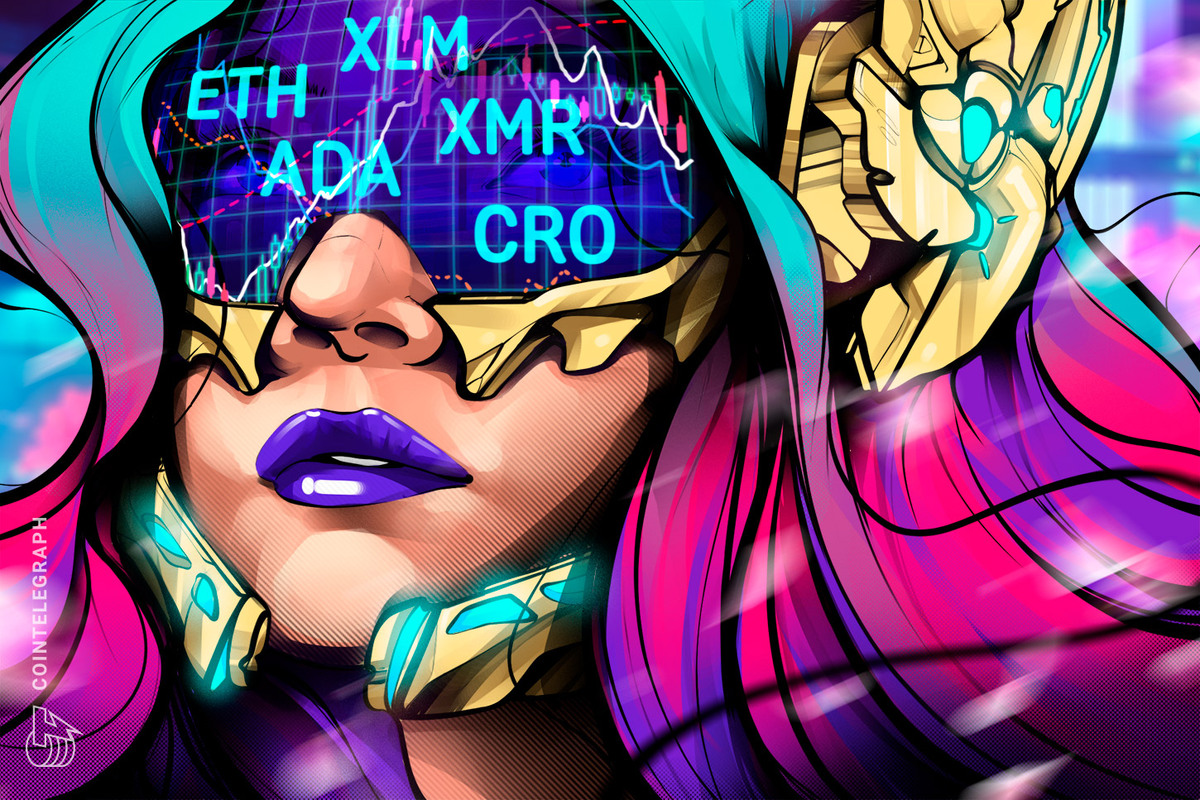 Las 5 criptomonedas con mejor rendimiento de esta semana: ETH, XLM, ADA, XMR, CRO