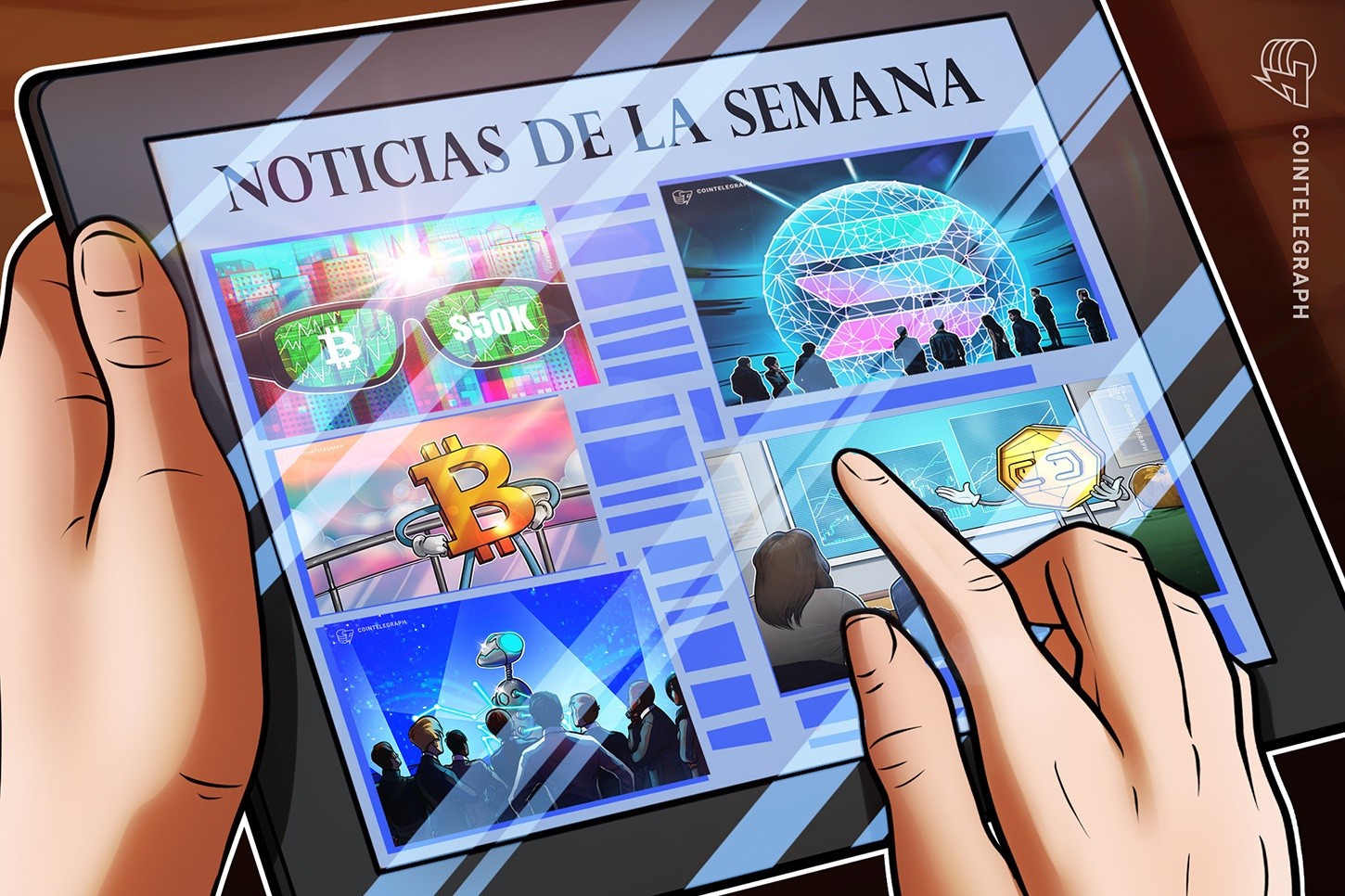 Top criptonoticias de la semana: Bitcoin supera los $50K y el billón de dólares en capitalización de mercado, Solana se ubica en el 4° lugar del top 10 y más.