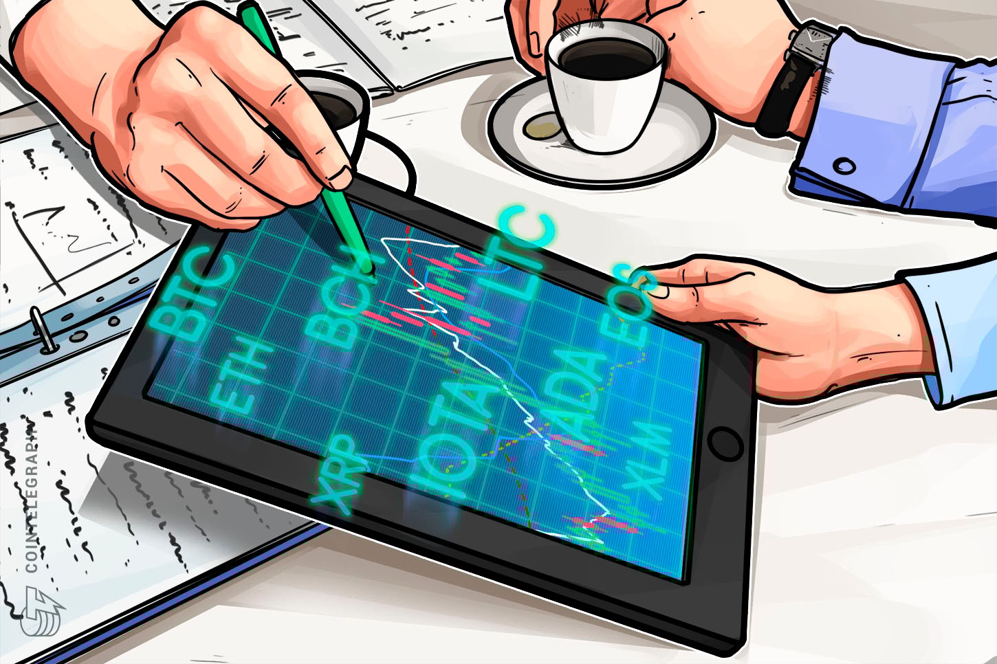 6月4日 仮想通貨チャート分析:ビットコイン、イーサリアム、リップル、ビットコインキャッシュ、EOS、ライトコイン、カルダノ、ステラ、IOTA