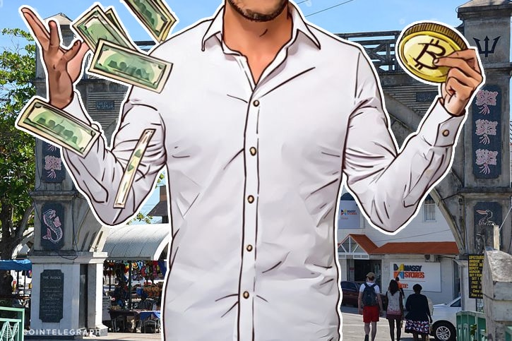 Filho do antigo Primeiro Miministro de Barbados - CEO de start-up para pagamentos em Blockchain