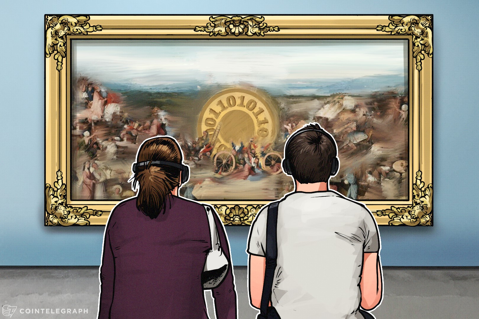 Artista plástico britânico vende 19 pinturas por $5 milhões e recebe pagamento em Bitcoin