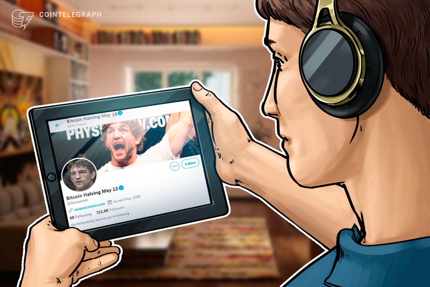 Luchador de la UFC cambia de nombre en Twitter para promocionar el halving de Bitcoin