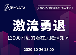 BitDATA行情直播间-第二十期:激流勇退,13000附近的潜在风险请知悉