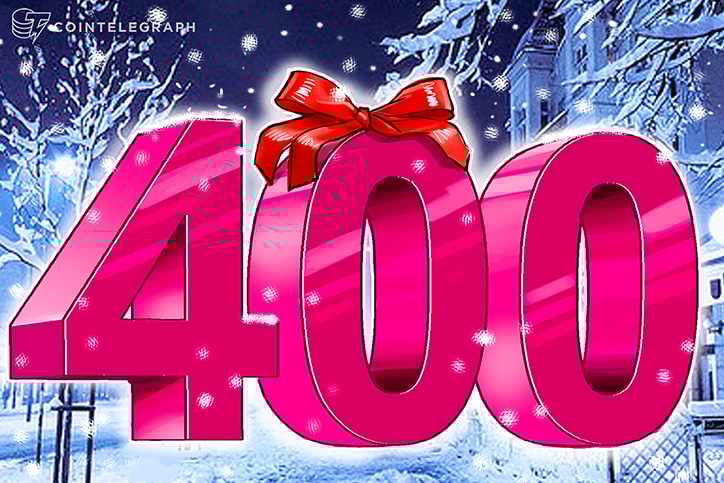 Ethereum rompe os US $ 400, alcança recorde histórico