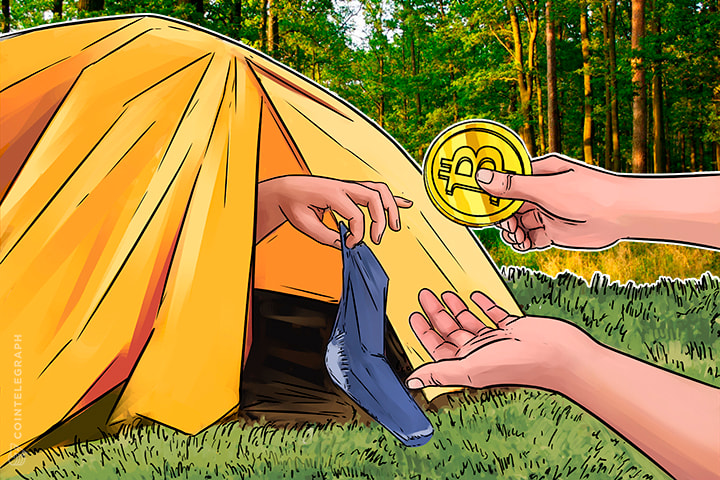 Apuestas Bitcoin: un hombre vende todo y acampa en espera de próximo auge