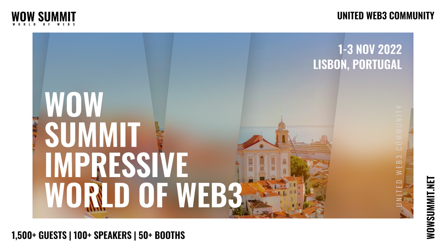 World of Web3 Summit Hosts Its 3rd Global Edition  in Lisbon, Portugal, on November 1-3, 2022