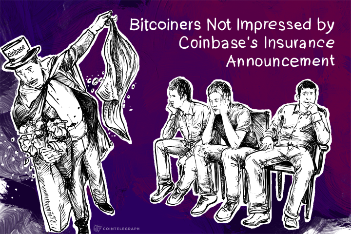 Bitcoiners Not Impressed by Coinbase's Insurance Announcement