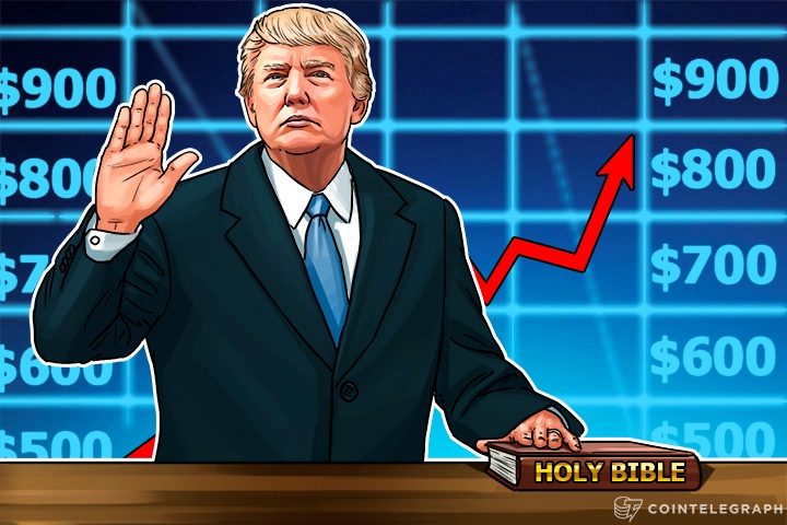 Bitcoin Price Nears $900 Days Before Trump’s Swear-In; Monero, Dash, Steem Grow Too