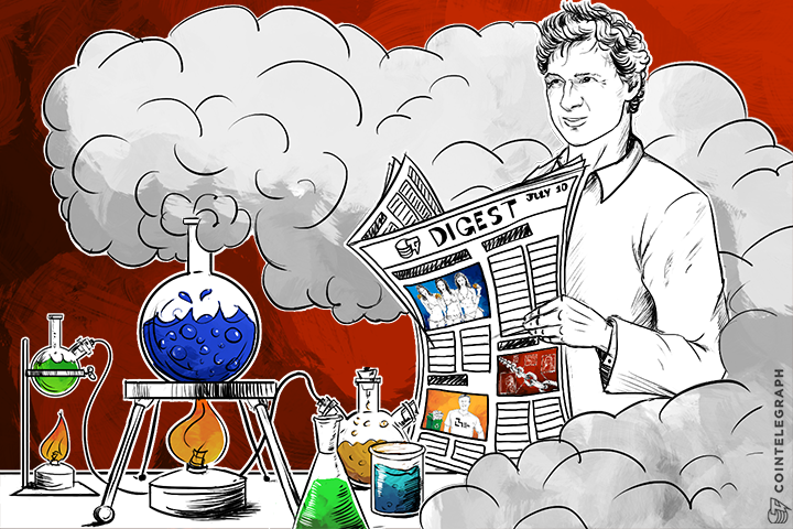 JUL 10 DIGEST: Visa Exec Says Bitcoin Has a Future in Payments; BitFury Raises $20 Million in New VC Round