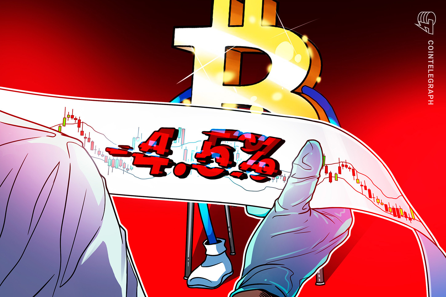 Precio de BTC cae 4.5% mientras se advierte una potencial venta masiva