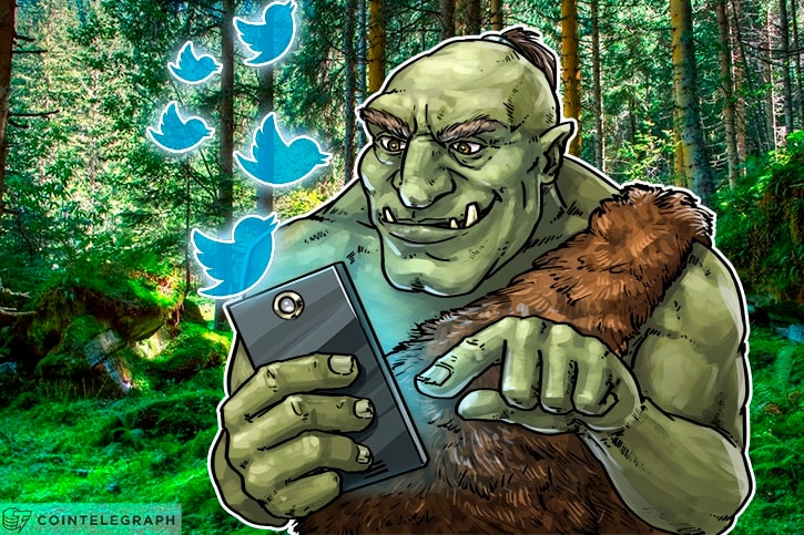 Trolls do Twitter surfando a onda do Bitcoin
