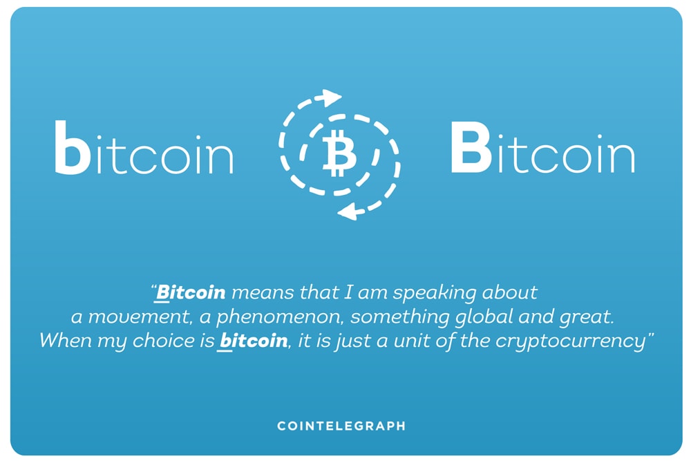 A question of cases: Bitcoin or bitcoin