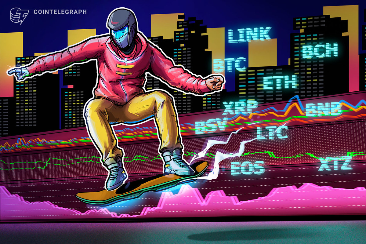 9,000ドル回復が試金石 ビットコイン・イーサ・XRP(リップル)・ビットコインキャッシュ・ライトコインのテクニカル分析【仮想通貨相場】