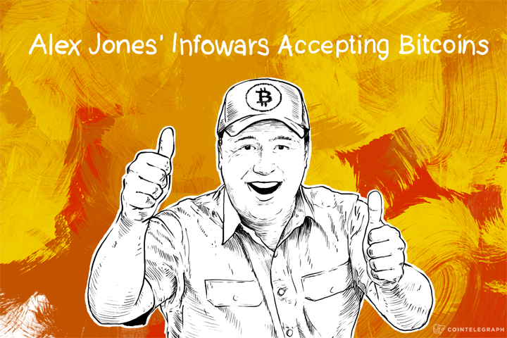 Alex Jones’ Infowars Accepting Bitcoins