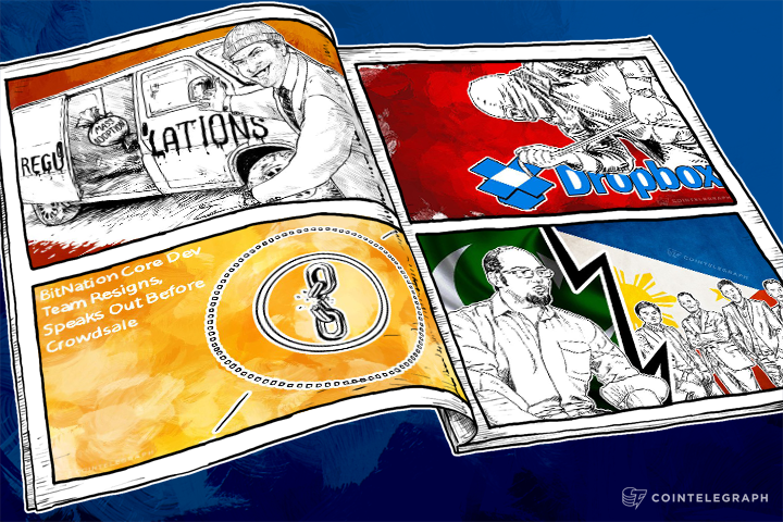 Weekend Roundup: Trouble at Bitnation and Dropbox, Promising Projects in Pakistan and the Philippines