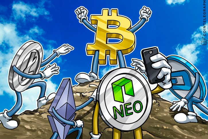 El aumento de su precio permite que la moneda digital NEO esté a punto de entrar en la lista de los 10 primeros, Bitcoin permanece en la parte superior
