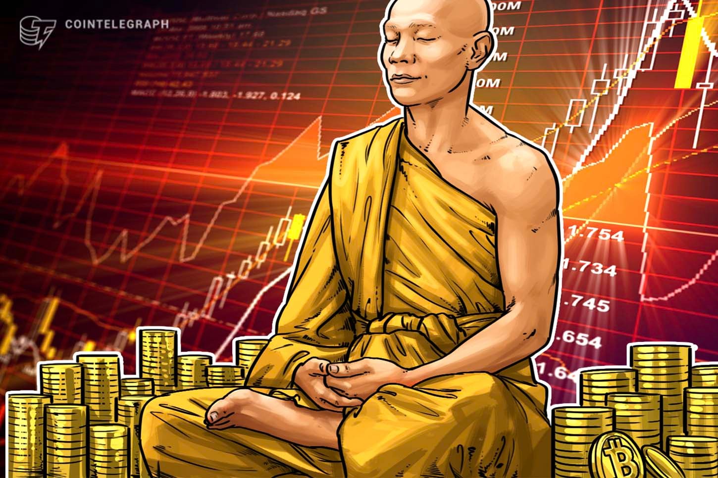 ビットコインが7000ドル近辺で取引、仮想通貨市場は月間安値更新か