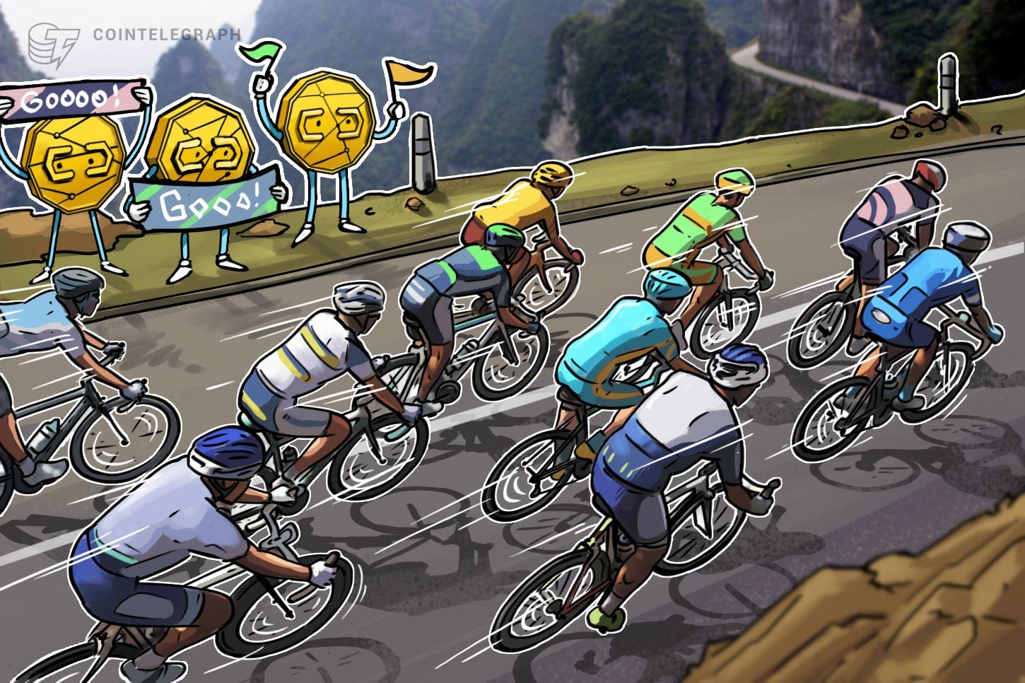 La primera "bicicleta electrónica de criptomoneda" del mundo, corredores ganan $26 por 1600 kilómetros