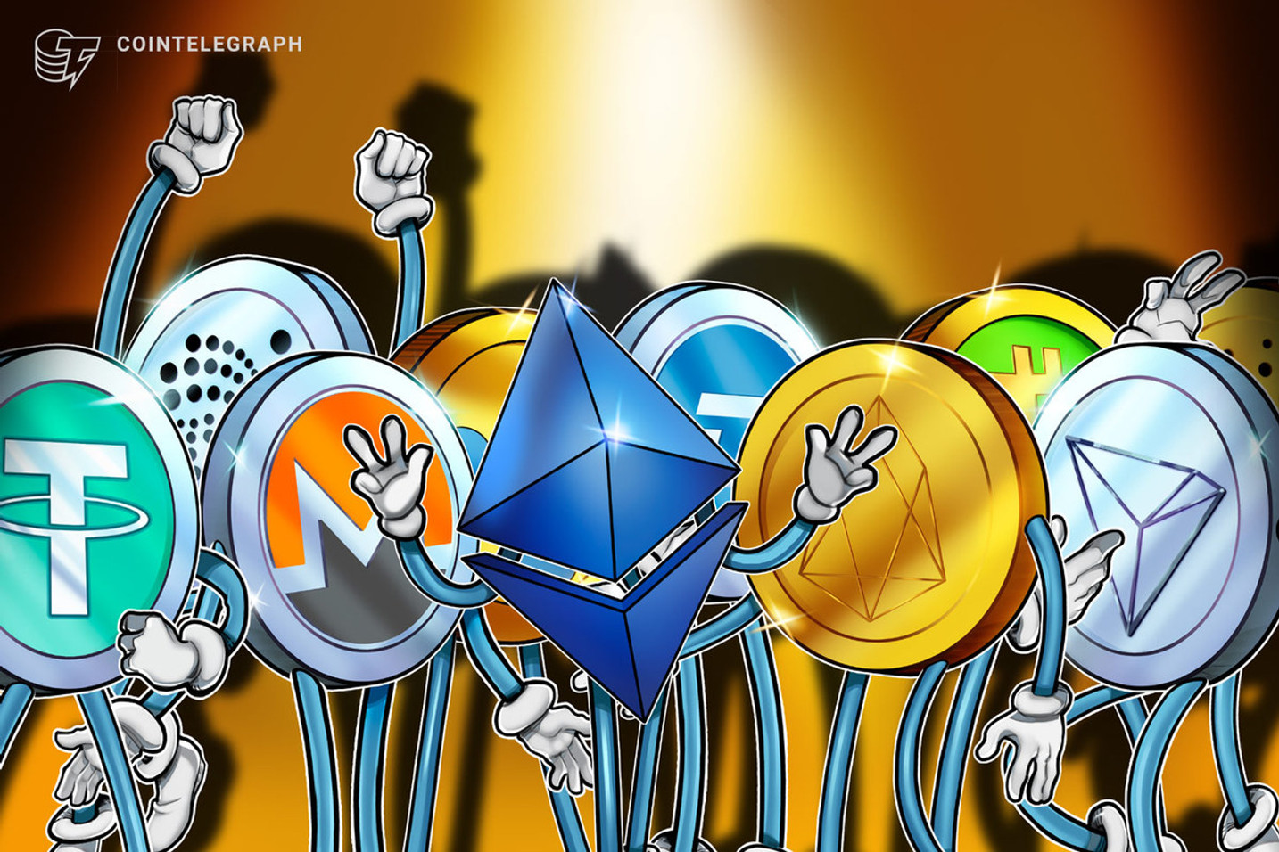 3 criptomoedas sobem até 57% com o Ethereum batendo o Bitcoin em dia de alta do mercado