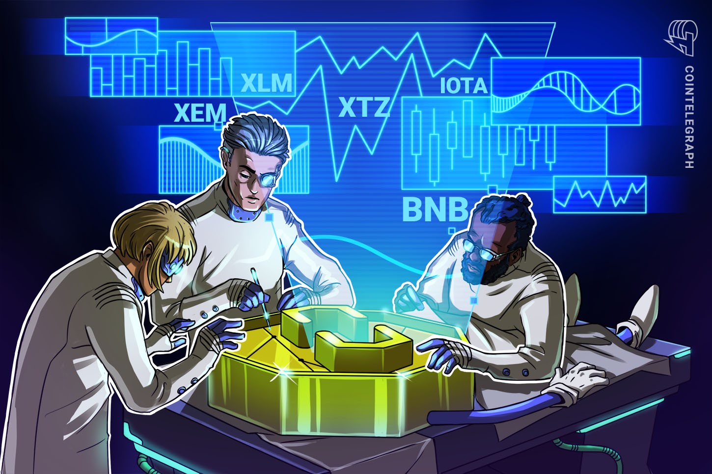 Top 5 Performance das criptomoedas: XEM, XLM, XTZ, BNB, IOTA
