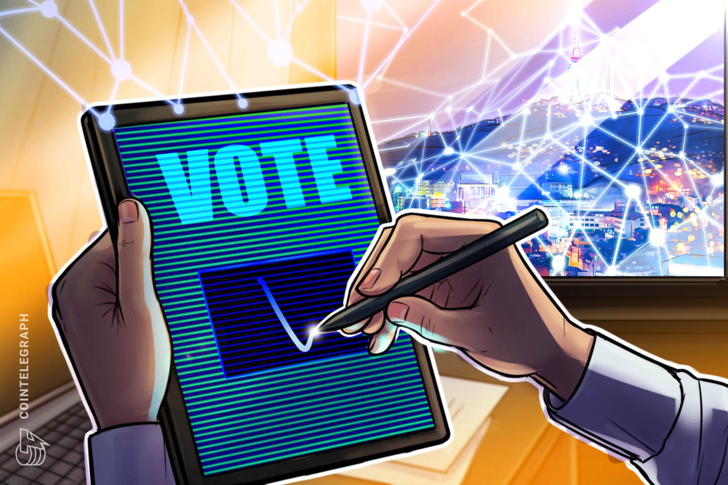 O governo sul-coreano promete levar a votação em blockchain para as casas das pessoas