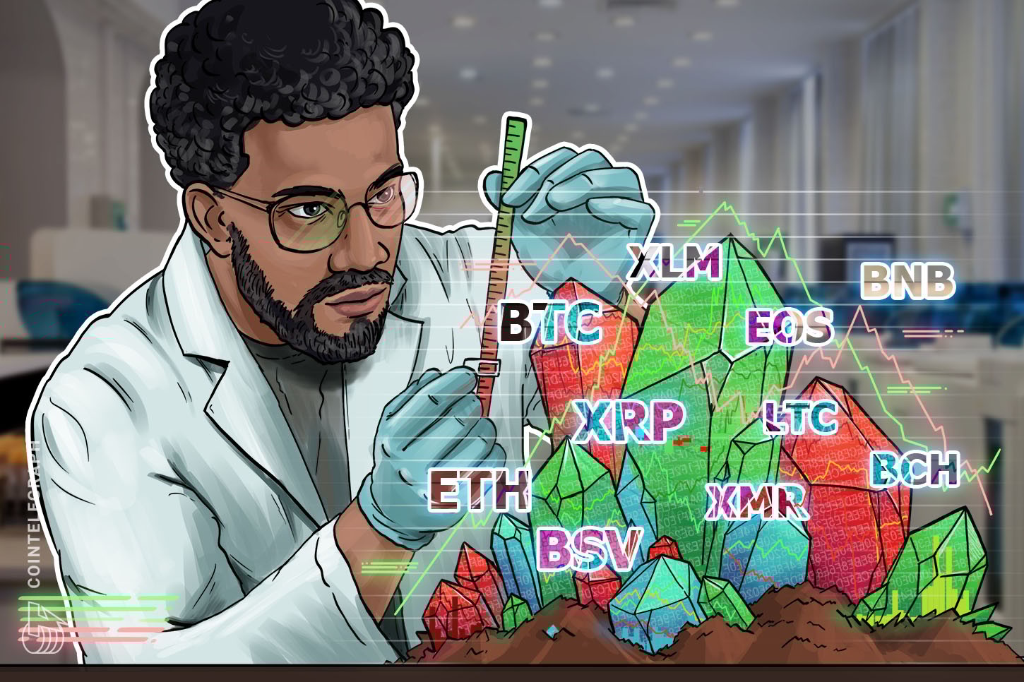 Análise de Preços 19/08: BTC, ETH, XRP, BCH, LTC, BNB, EOS, BSV, XMR, XLM